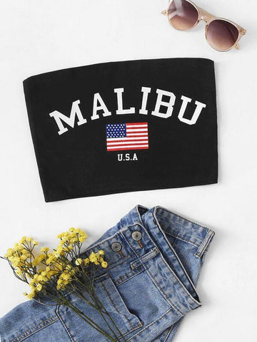 American Flag Tube Top - takostyle