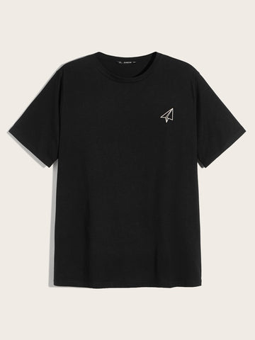 Men Paper Plane Print Tee