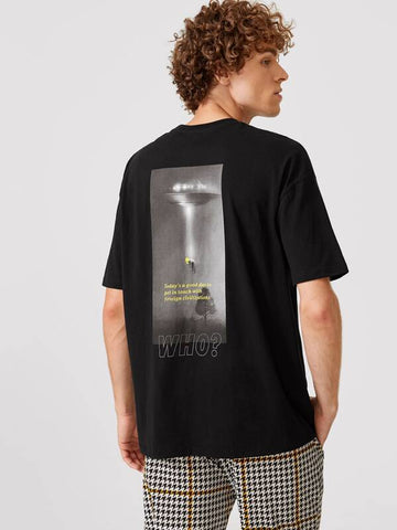 Men Letter Graphic Tee