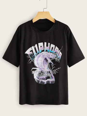 Euphoria Snake Graphic Tee - takostyle