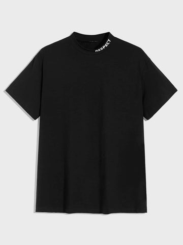 Men Letter Graphic Neck Tee