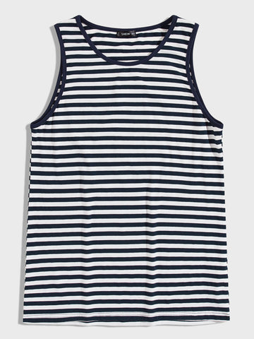 Men Striped Tank Top