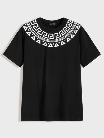 Men Geo Print Tee