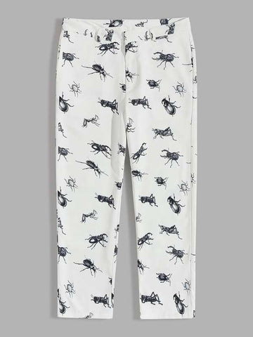 Men Insect Print Pants