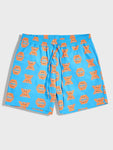 Men Cartoon Graphic Drawstring Waist Shorts