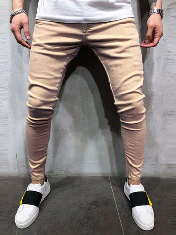 Men Solid Skinny Jeans