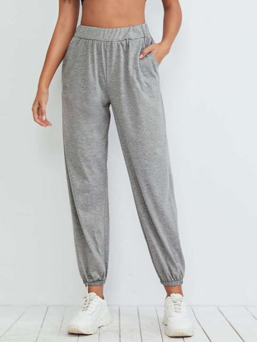 Space Dye Slant Pocket Sweatpants - takostyle