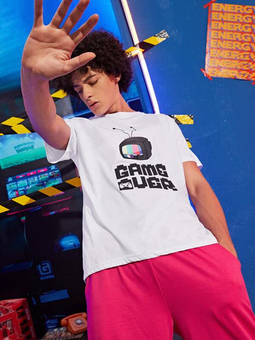 Men Letter & Graphic Tee