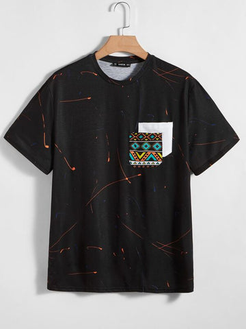 Men Pocket Patched Tee