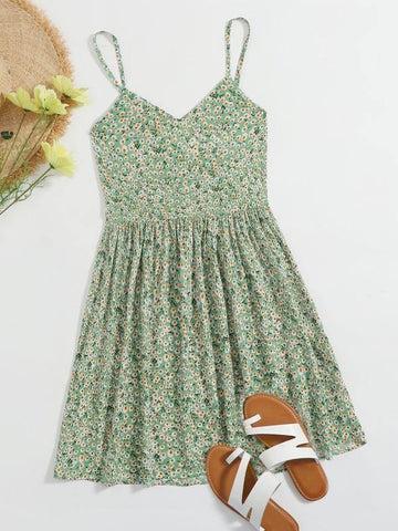 Daisy Floral Slip Dress - takostyle