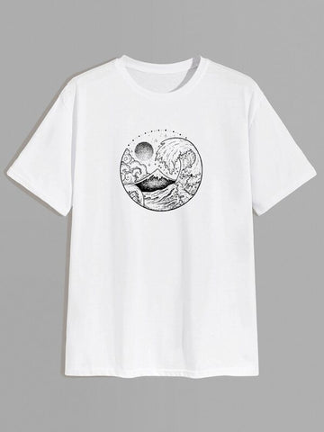 Men Ukiyo-e Paint Tee