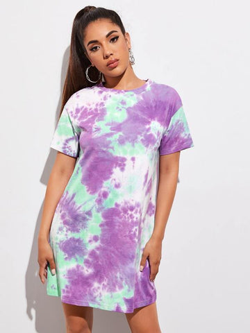 Tie Dye Tee Dress