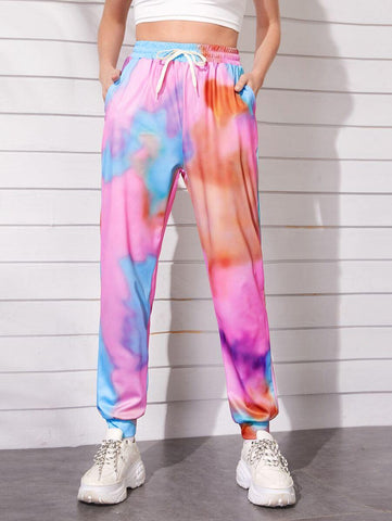 Tie Dye Knot Sweatpants - takostyle