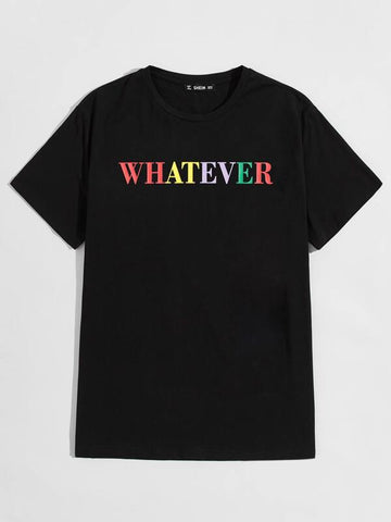 Men Colorful Letter Graphic Top