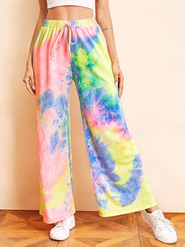 Wide Leg Tie Dye Pants - takostyle