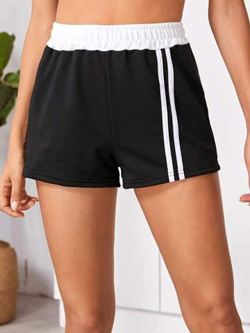 Side Stripe Track Shorts - takostyle