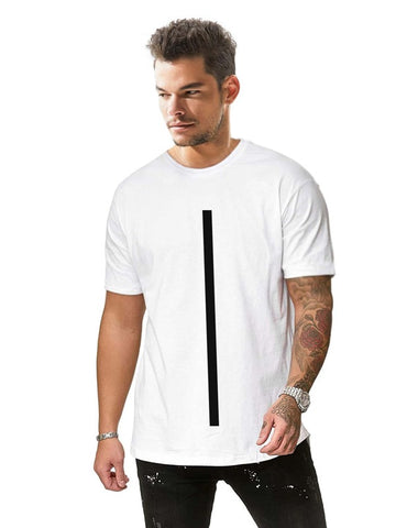 Men Contrast Panel Tee